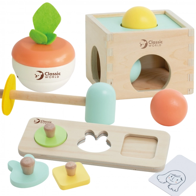 Pastellfarbiges Lernspielzeug-Set für Kinder