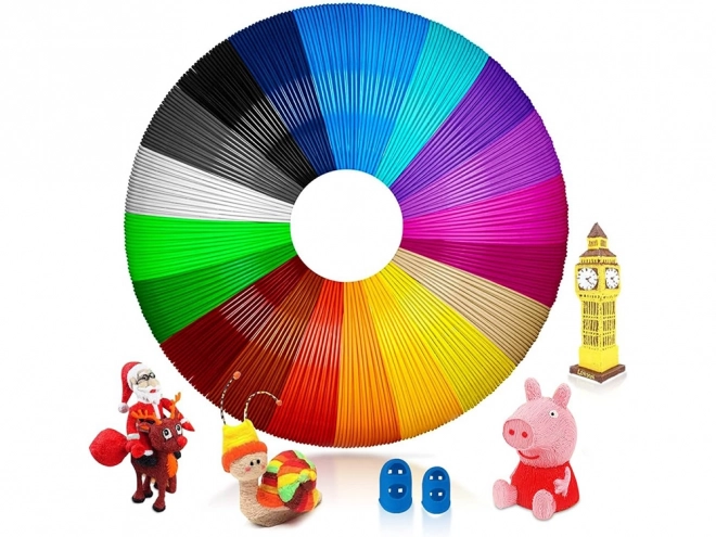 3D Stift PLA Filament Set mit 20 Farben