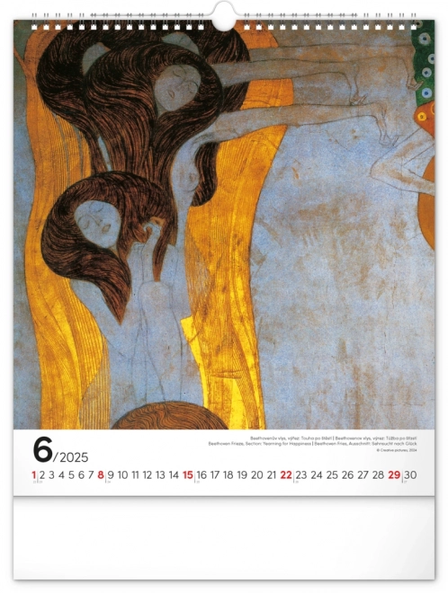 Wandkalender Gustav Klimt 2025