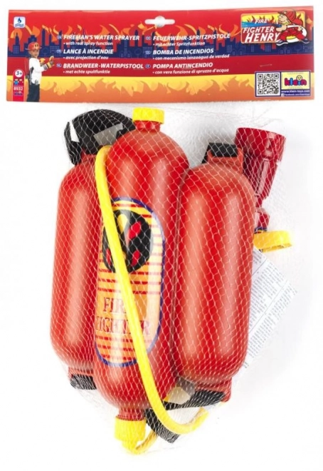 Feuerwehr-Rucksack-Spritzpistole für Kinder