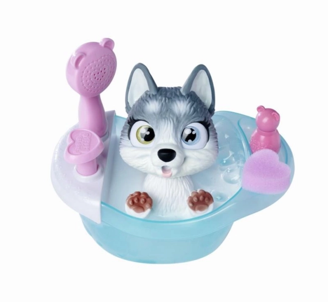 Husky Welpen Badewanne