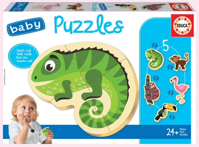 Educa Babypuzzle Tropische Tiere