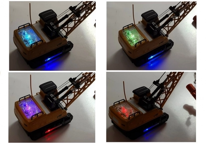 Ferngesteuerter RC Baukran mit beweglichem Arm und Lichtern