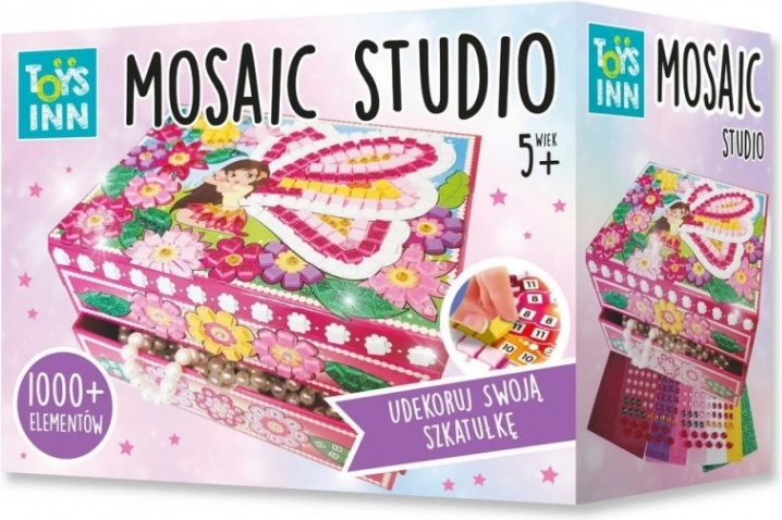 Kreativset Mosaik-Feen-Schatulle