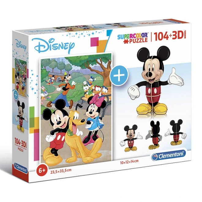 Mickey Mouse Puzzle und 3D Modell