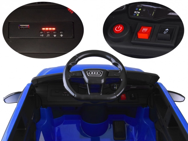 Elektrisches Audi RS 6 Spielzeugauto für Kinder – Blau