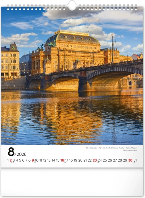Wandkalender Prag 2026