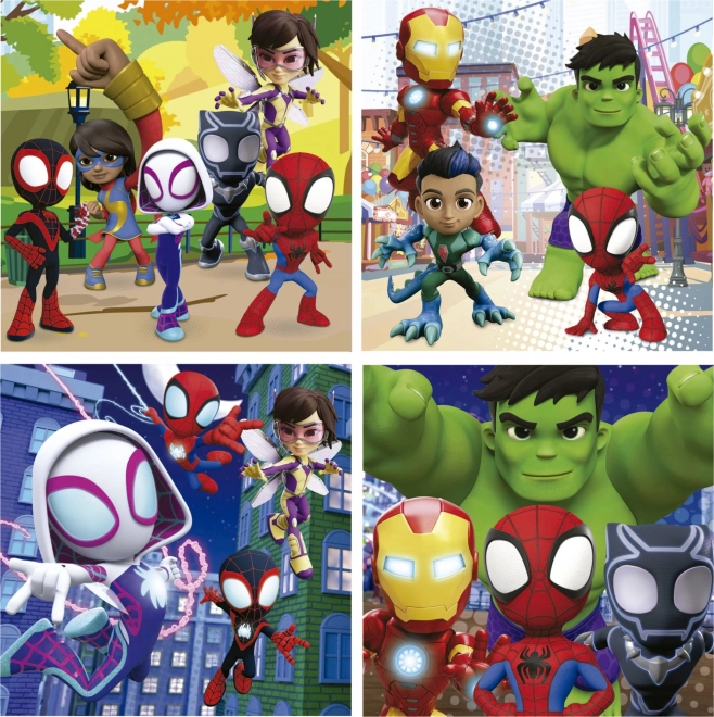 Educa Puzzle im Koffer Spidey und seine erstaunlichen Freunde 4-in-1