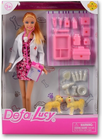 Puppe Lucy Tierärztin rosa