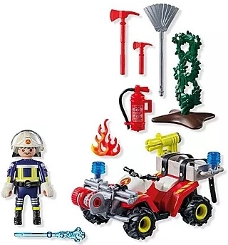 Action Heroes Quad Feuerwehrpatrouille in Aktion