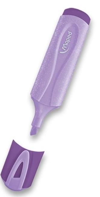 Glitzernde Pastell-Textmarker 4er-Set