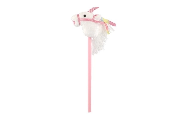 Einhorn Steckenpferd Plüsch 80 cm mit Sound