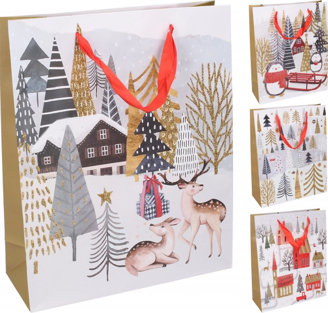 Geschenktasche Mittel 26x32x10 cm Weihnachten