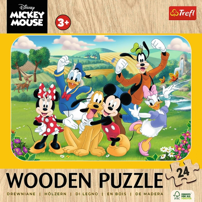 Mickey und Freunde Trefl Holzpuzzle