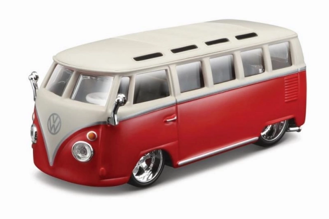 Metallmodell Volkswagen Van Samba Rot