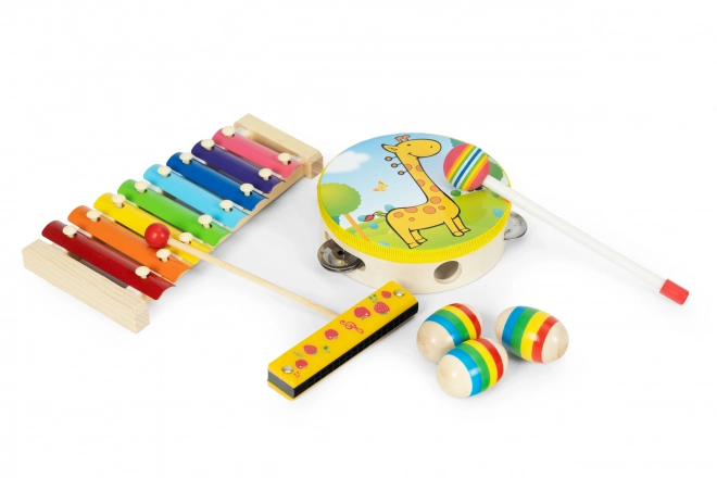 Holz-Musikinstrumenten-Set für Kinder