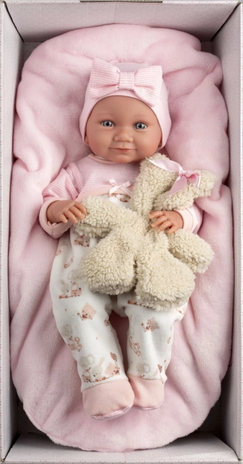 Llorens Neue Born Babypuppe Mädchen - Realistische Babypuppe mit Vinylkörper 40 cm