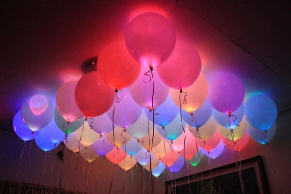 LED Leuchtende Partyballons im Farbmix 30 cm