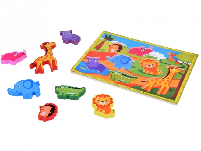 Holzpuzzle Safari-Tiere