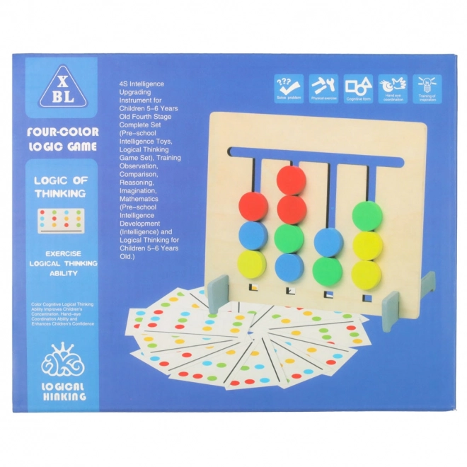 Holzpuzzle Montessori Früchte Farben Spiel