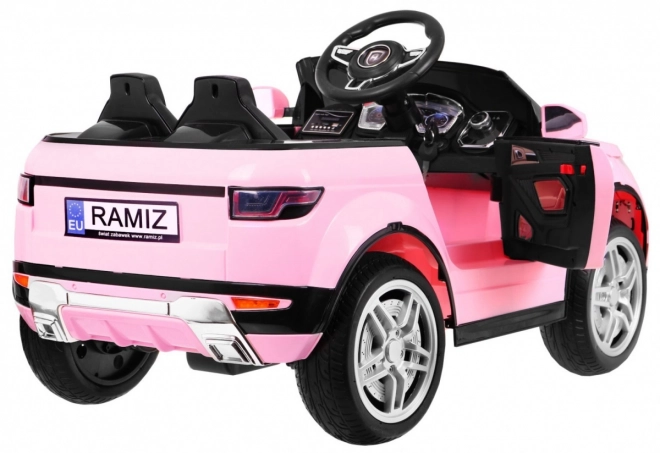 Elektrisches Kinderauto Rapid Racer rosa mit Fernsteuerung