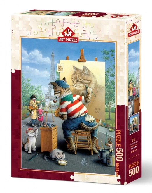 Katzenmaler Puzzle 500 Teile