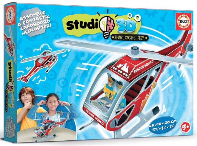 Educa Studio 3D Modell Rettungshubschrauber