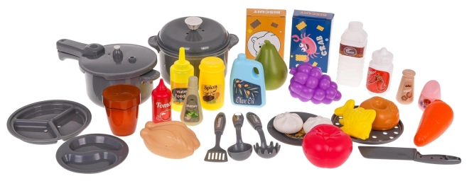 Interaktive Spielküche mit Sound und Wassereffekt – Grau