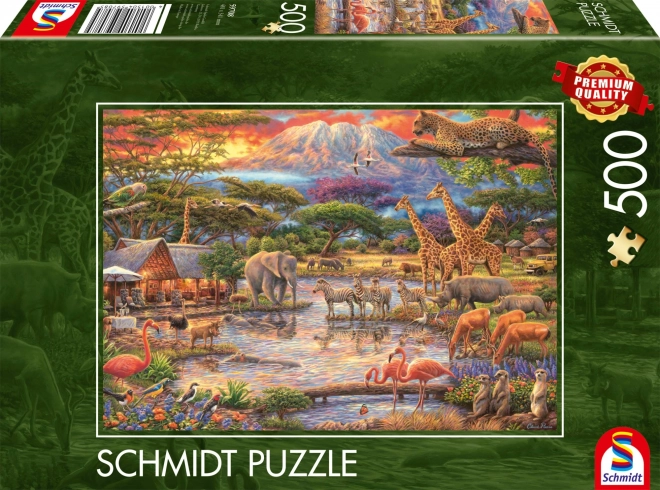 Puzzle Paradies unter dem Kilimandscharo 500 Teile von SCHMIDT