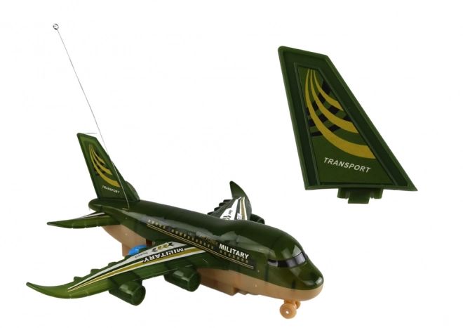 Ferngesteuertes RC-Militärflugzeug mit Lichtern