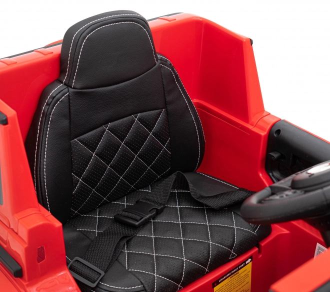 Mercedes AMG G63 für Kinder Rot + Fernbedienung + MP3 LED + Langsamer Start + EVA + Gurte