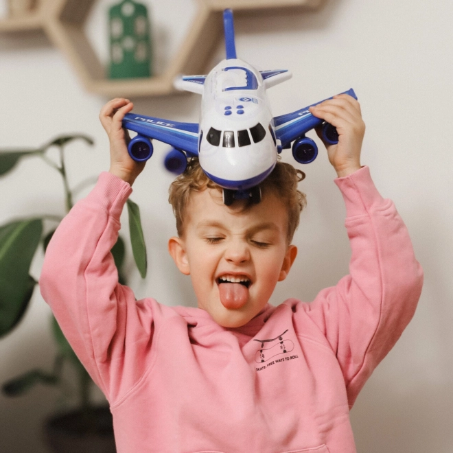 Interaktives Polizeiflugzeug mit Nebelfunktion