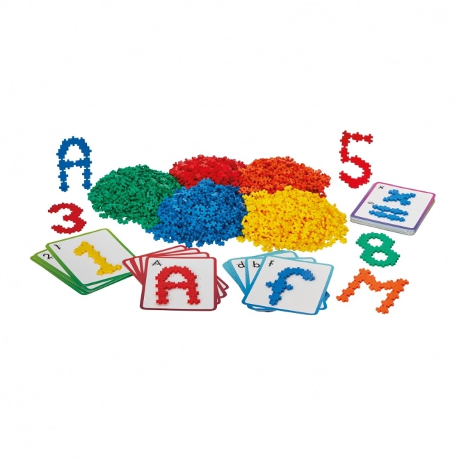 Plus-Plus Aufbewahrungsbox Zahlen und Buchstaben Set