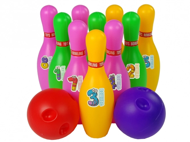 Buntes Bowling-Set für Kinder