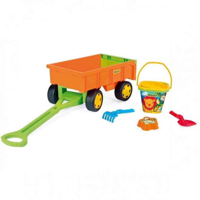Rollwagen Gigant mit Sandkasten-Set