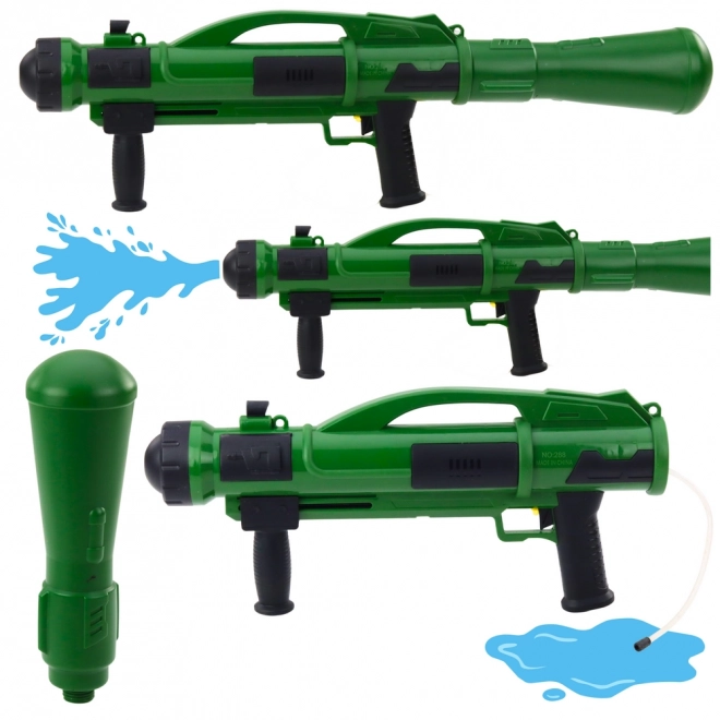 Wasserpistole Bazooka mit Pumpe 73 cm grün