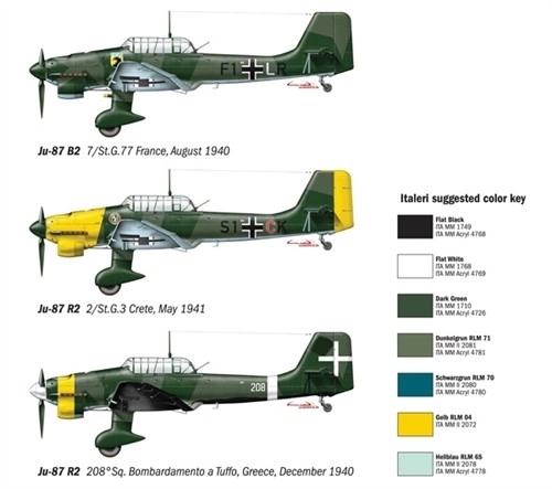 Ju-87 B2 Stuka Modellbau-Set