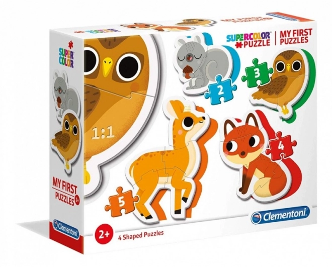 Clementoni Meine ersten Waldtiere Puzzle 4-in-1