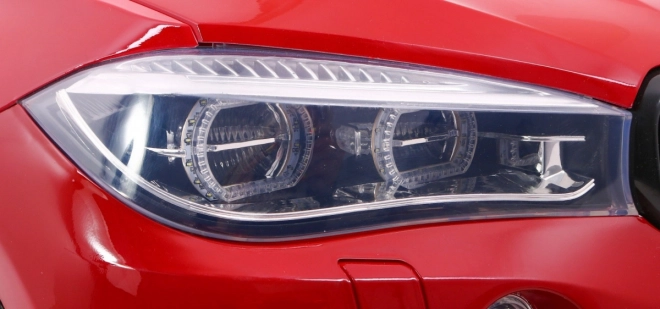 BMW X6M XXL pro 2 Kinder Rot Lack + Fernbedienung + Ökoleder + Sicherheitsgurte + langsamer Start + MP3 + LED
