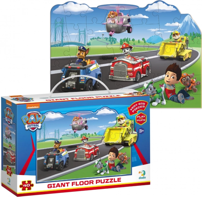 Großes Bodenpuzzle PAW PATROL 40 Teile