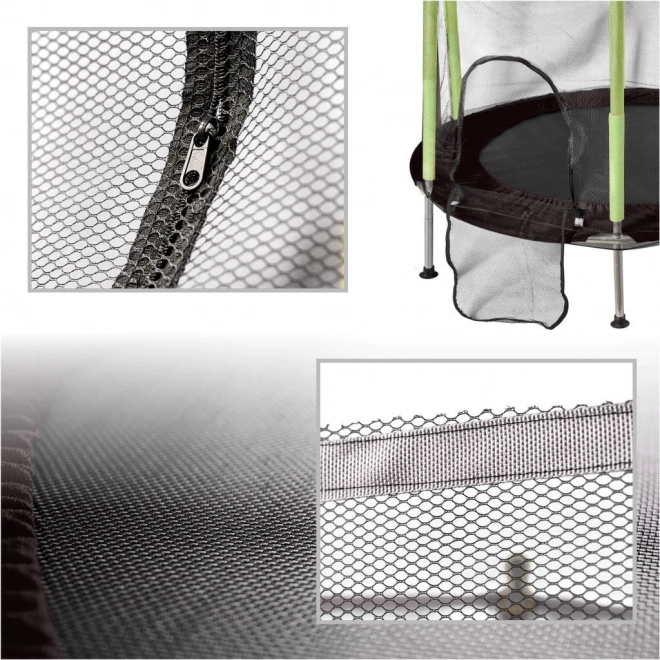 Garten-Trampolin für Kinder mit Netz grün 140 cm