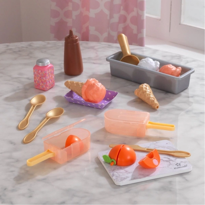 KidKraft Create & Cook: Pfirsicheis am Stiel Set