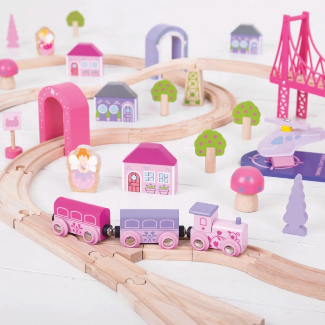 Große Holz-Prinzessin Eisenbahn Bigjigs Rail