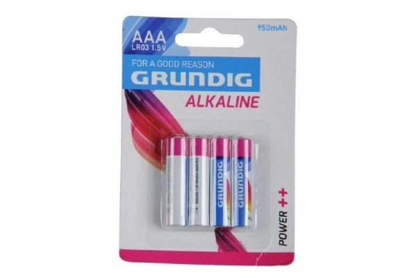 Grundig AAA Alkaline Batterien 4er Pack