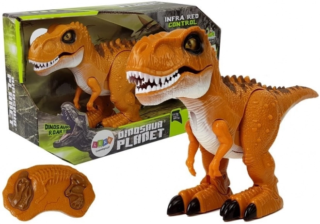 Ferngesteuerter Dinosaurier Braun R/C mit Licht und Sound