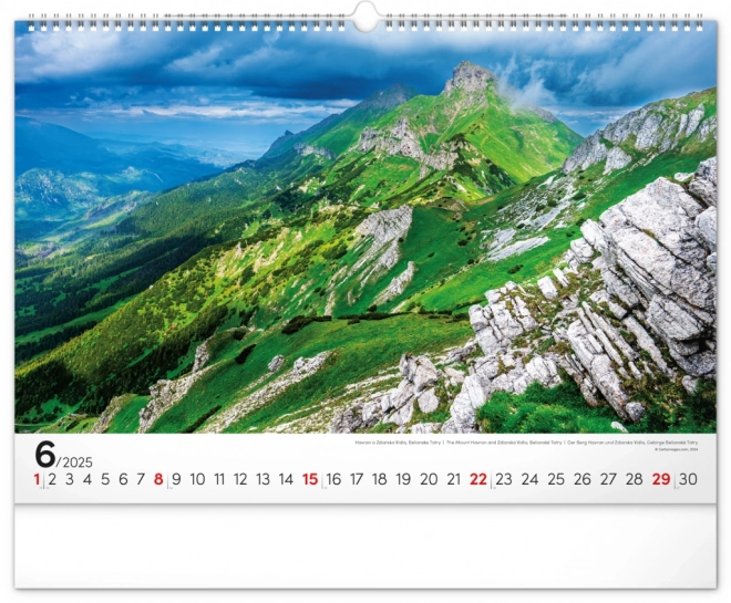 Notique Wandkalender Magische Tatra 2025, 48 x 33 cm