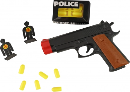 Polizeipistole mit Zielen und weichen Geschossen
