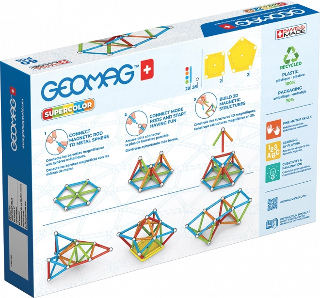 Geomag Supercolor RE Magnetische Bausteine Set