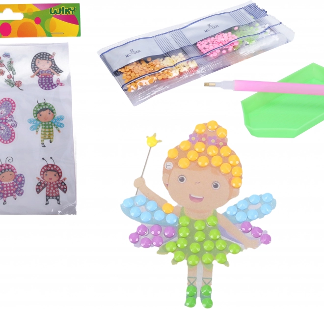 Kreativset Diamantsticker Fee Mix