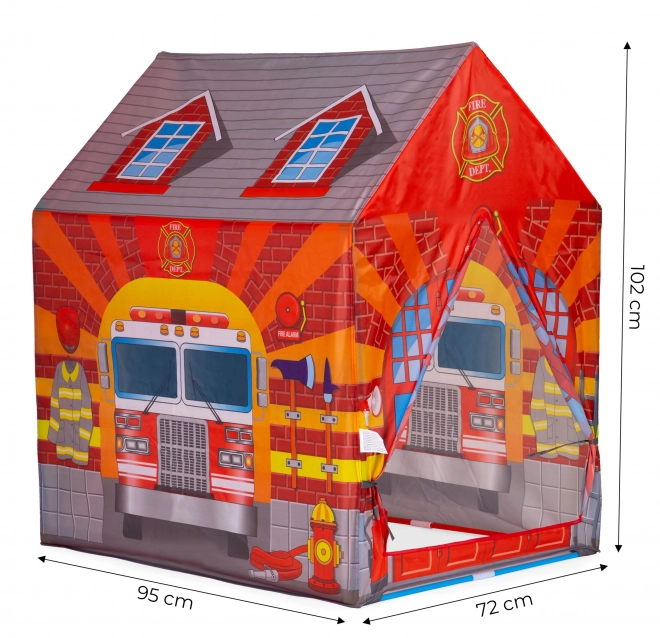 Feuerwehrhaus Spielzelt für Kinder